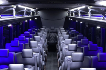 Bellingham Charter Bus Interior