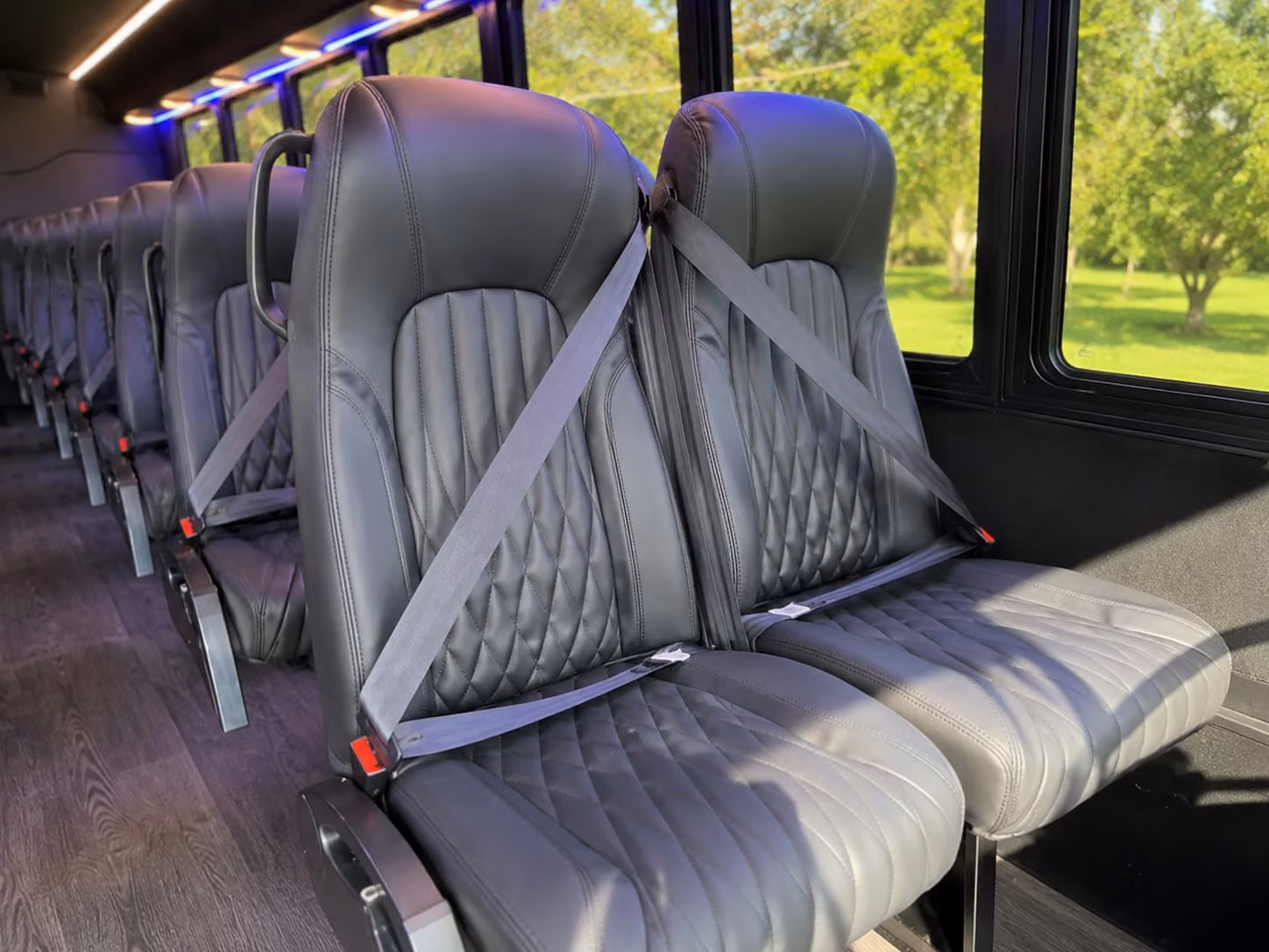 15 passenger minibus interior