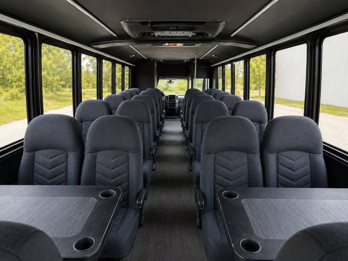 18 passenger minibus interior