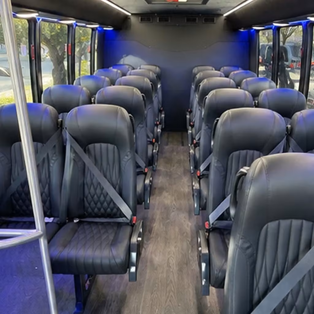 25 passenger minibus inside